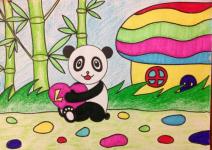 学生彩画作品